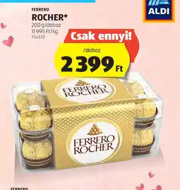 ALDI Ferrero Rocher ajánlat