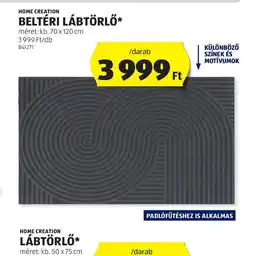 ALDI Home Creation Beltéri Lábtörlő ajánlat