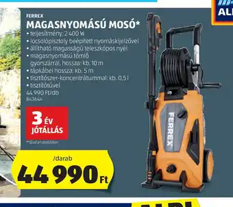 ALDI Ferrex Magasnyomású Mos ajánlat