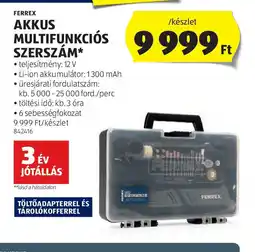 ALDI Ferrex Akkus Multifunkcis Szerszám ajánlat