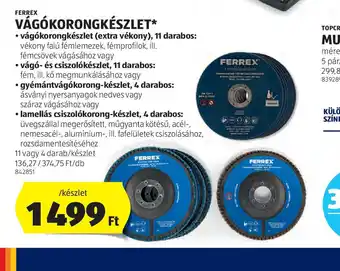 ALDI Ferrex Vágkorongkészlet ajánlat