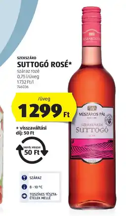 ALDI Szekszárd Suttogó rosé ajánlat