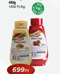 Real Real majonéz, ketchup ajánlat