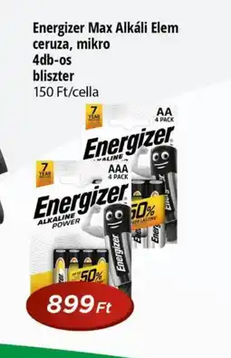 Real Energizer Max Alkáli Elem ajánlat