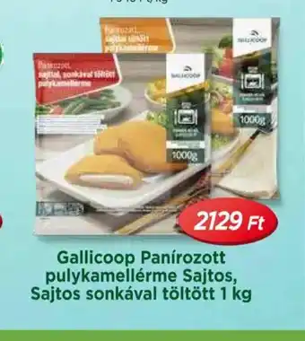 Real Gallicoop Panírozott pulykamellérme Sajtos, Sajtos sonkával töltött ajánlat