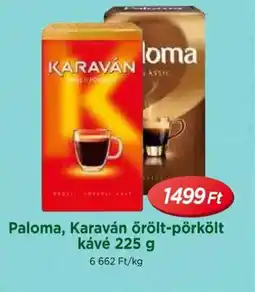 Real Paloma, Karaván őrölt-pörkölt kávé ajánlat