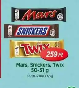 Real Mars, Snickers, Twix ajánlat