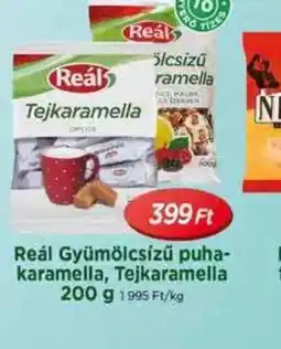 Real Réal Gyümölcsízű puha-karamella, Tejkaramella ajánlat