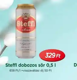 Real Steffl dobozos sör ajánlat