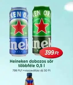 Real Heineken dobozos sör ajánlat