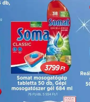 Real Somat mosogatgép tabletta és gép mosogatszer ajánlat