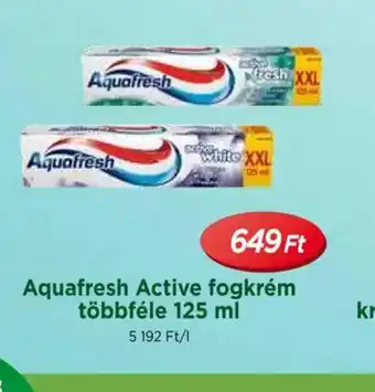 Real Aquafresh Active fogkrém ajánlat