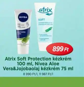 Real Atrix Soft Protection kézkrém & Nivea Aloe Vera & Jojoba olaj kézkrém ajánlat