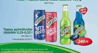 Real Topjoy gyümölcsital ajánlat