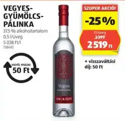 ALDI Vegyes- gyümölcs- pálinka ajánlat