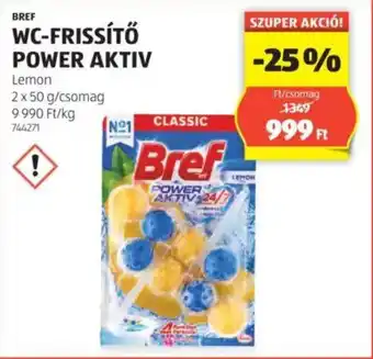 ALDI Bref wc-frissítő power aktiv ajánlat