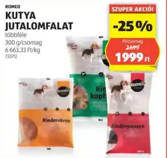 ALDI Romeo kutya jutalomfalat ajánlat