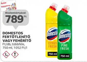 Auchan Domestos fertőtlenítő vagy fehérítő ajánlat