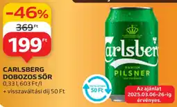 Auchan Carlsberg dobozos sör ajánlat