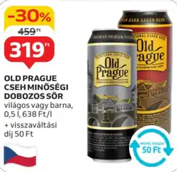 Auchan Old prague cseh minőségi dobozos sör ajánlat