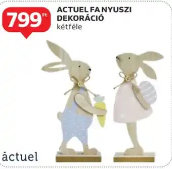 Auchan Actuel fa nyuszi dekoráció ajánlat