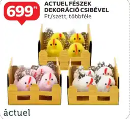 Auchan Actuel fészek dekoráció csibével ajánlat