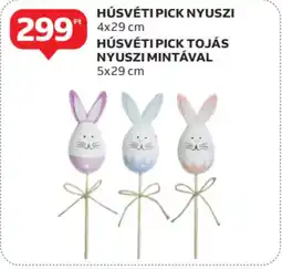 Auchan Húsvéti pick nyuszi, húsvéti pick tojás nyuszi mintával ajánlat