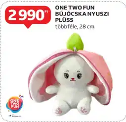 Auchan One two fun bújócska nyuszi plüss ajánlat