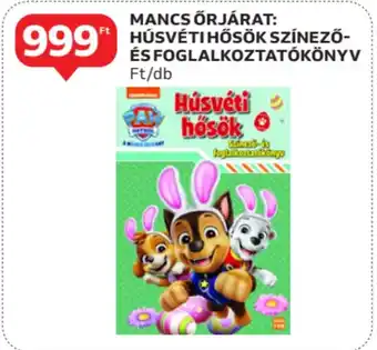 Auchan Mancs őrjárat: húsvéti hősök színező- és foglalkoztatókönyv ajánlat