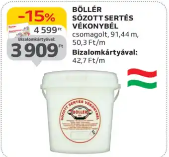 Auchan Böllér sózott sertés vékonybél ajánlat