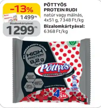 Auchan Pöttyös protein rudi ajánlat