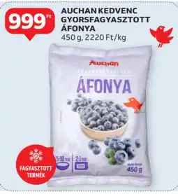 Auchan Auchan kedvenc gyorsfagyasztott áfonya ajánlat