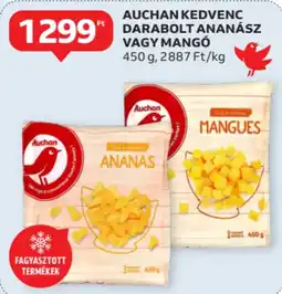 Auchan Auchan kedvenc darabolt ananász vagy mangó ajánlat