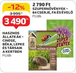 Auchan Hasznos állatkák- cinege, béka, lepke és társaik a kertben stb. ajánlat
