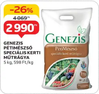 Auchan Genezis pétimészsó speciális kerti műtrágya ajánlat