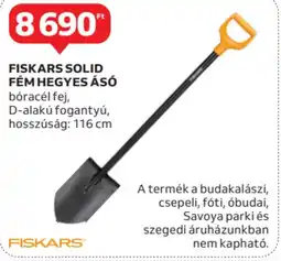 Auchan Fiskars solid fém hegyes ásó ajánlat