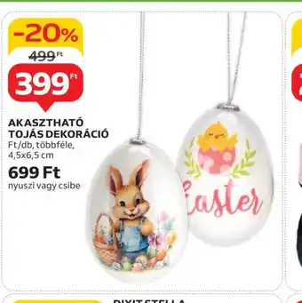 Auchan Akaszthat tojás dekoráci ajánlat