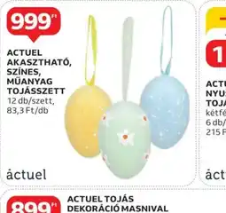 Auchan Actuel Akaszthat, Színes, műanyag tojásdísz ajánlat