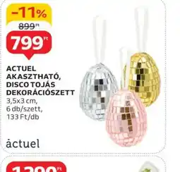 Auchan Actuel Akaszthat Disco Tojás Dekoráciszett ajánlat