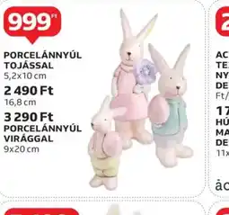 Auchan Porcelánnyúl tojással ajánlat