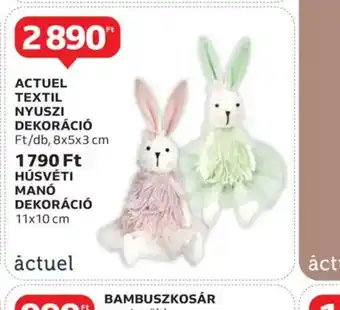 Auchan Actuel Textil Nyuszi Dekoráci ajánlat