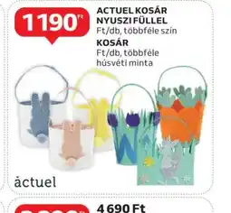 Auchan Actuel Kosár Nyuszifüllel ajánlat