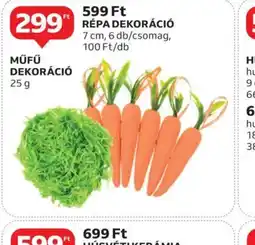 Auchan Műfű dekoráci + Répa dekoráci ajánlat