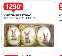 Auchan Nyuszi mintás tojás ajánlat