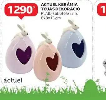 Auchan Actuel Kerámia Tojás Dekoráci ajánlat