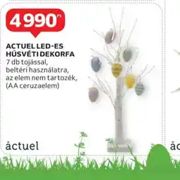 Auchan Actuel LED-es húsvéti dekorfa ajánlat