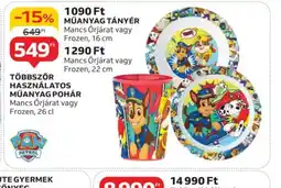 Auchan Többször Használhat Műanyag Tányér és Pohár ajánlat