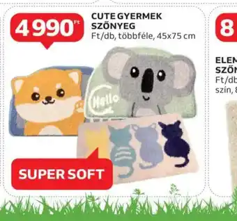 Auchan Cute gyerek szőnyeg ajánlat