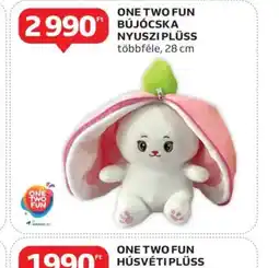 Auchan One Two Fun Bűjöska Nyuszi Plüss ajánlat