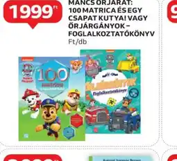 Auchan Mancs őrjárat: 100 matrica és egy csapatt kutya- vagy őrjáratgányok foglalkoztatkönyv ajánlat